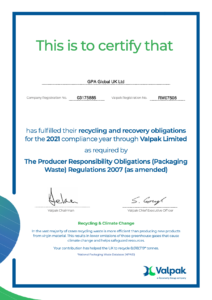 Valpak Certified Sustainable Packaging Solutions